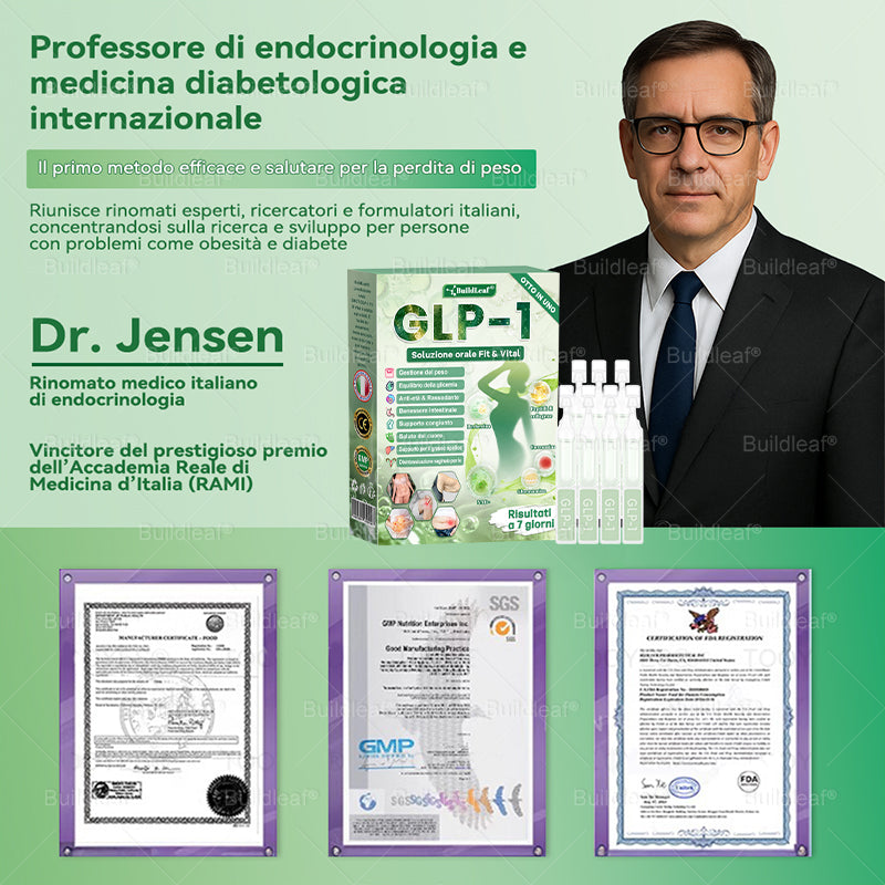 🎄💖Negozio ufficiale | BuildLeaf® GLP-1 8-in-1 Fit & Vital Soluzione Orale (Solo una volta al giorno, cambiamenti visibili in 7 giorni) ✅ Per obesità, salute cardiovascolare, diabete, apnea notturna, salute intestinale, problemi articolari e altro